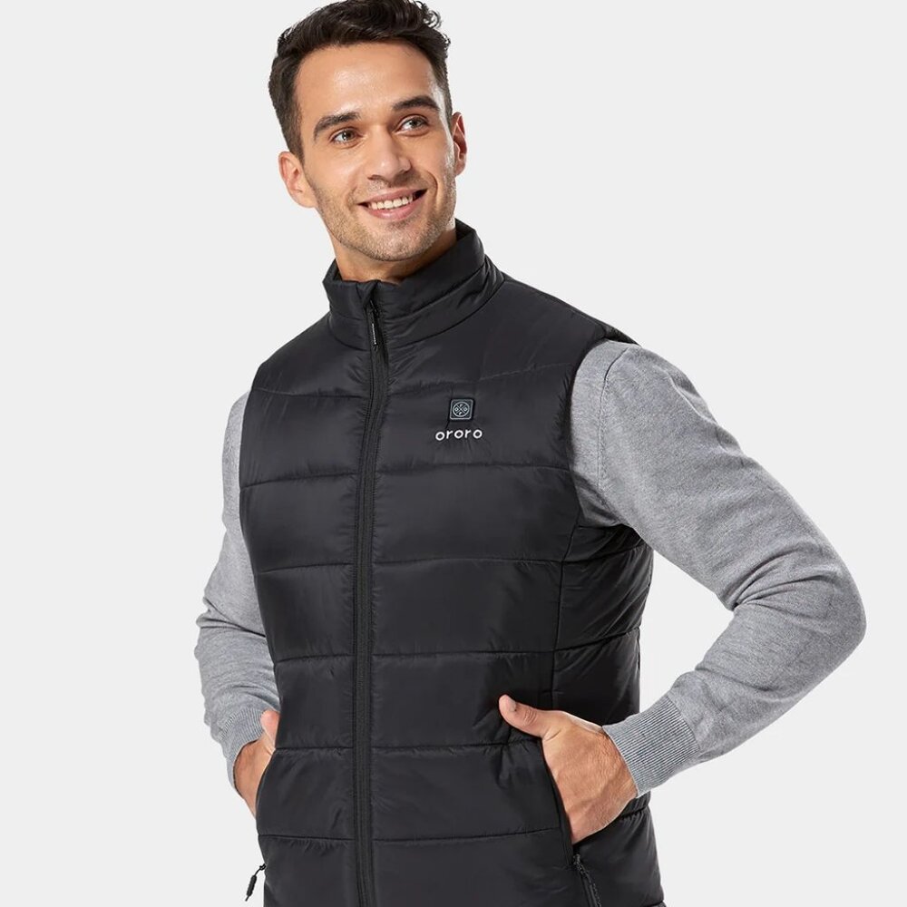 Ororo Men's 4-Zone Classic Heated Vest - Size Medium